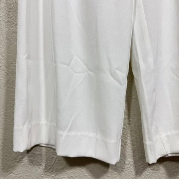 Emerson Lang white wide leg pants size M-stretch waist - Picture 5 of 8